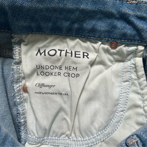 Mother Undone Hem Looker Crop in Cliffhanger sz 26 - Picture 3 of 5
